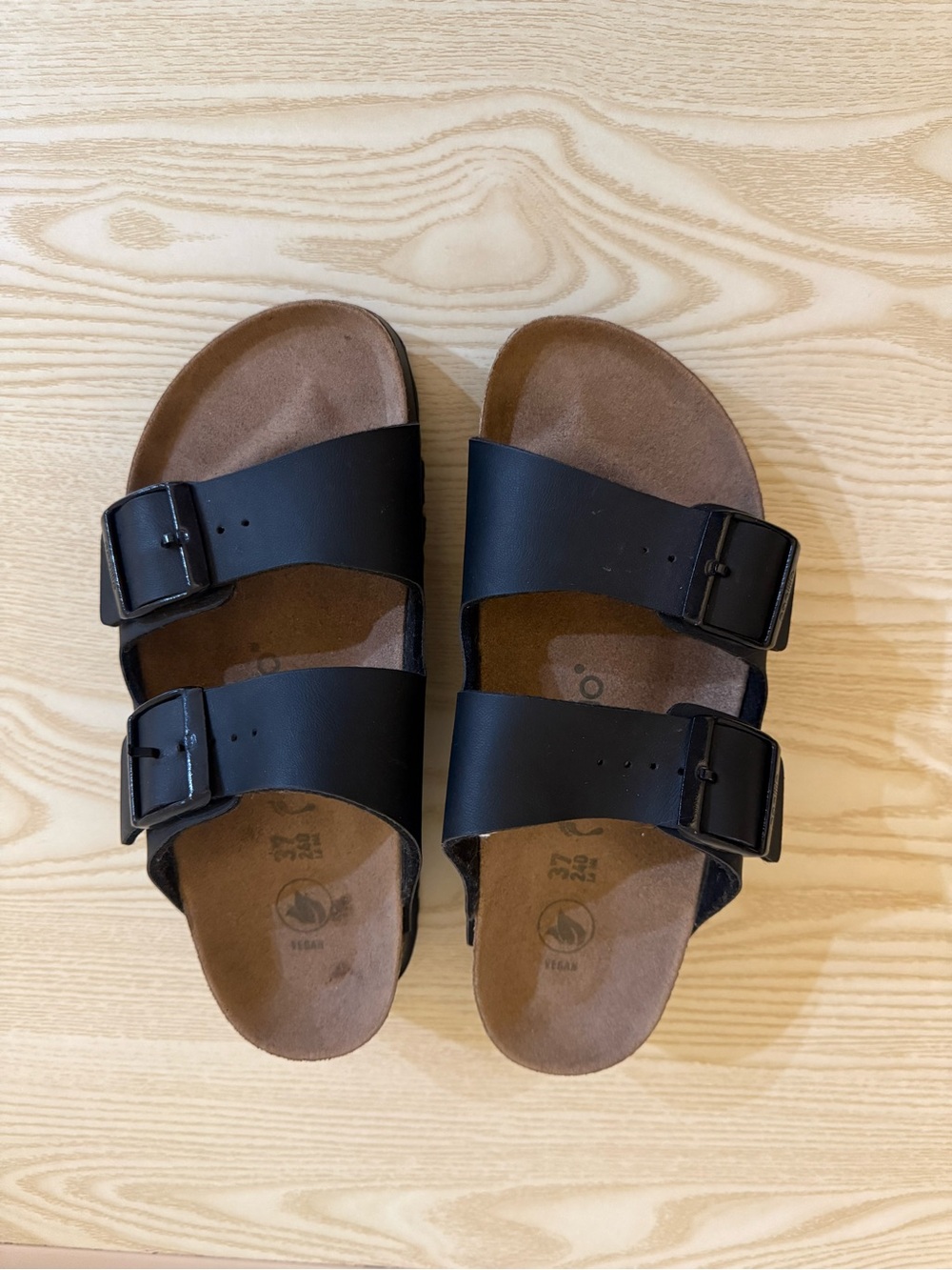 Birkenstock Kids Black Double-Strap Slide Sandals